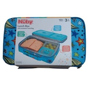 Nuby Blue Lunch Box with Insulated Travel Bag